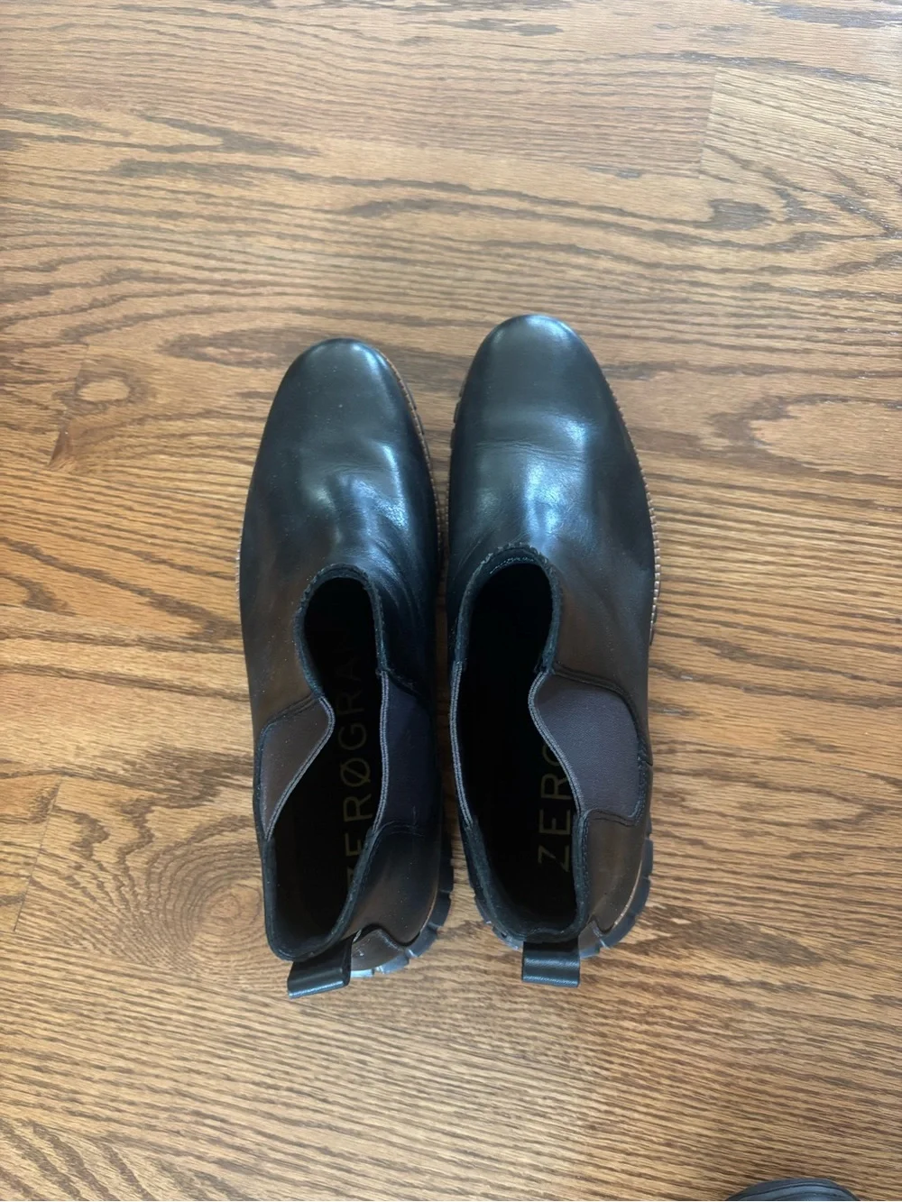 Men's Black Leather Chelsea Cole Haan Boots